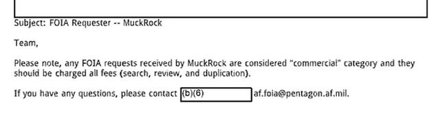 Air Force MuckRock Notes