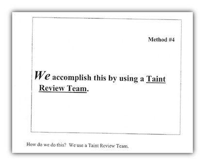 Taint Review Team 1